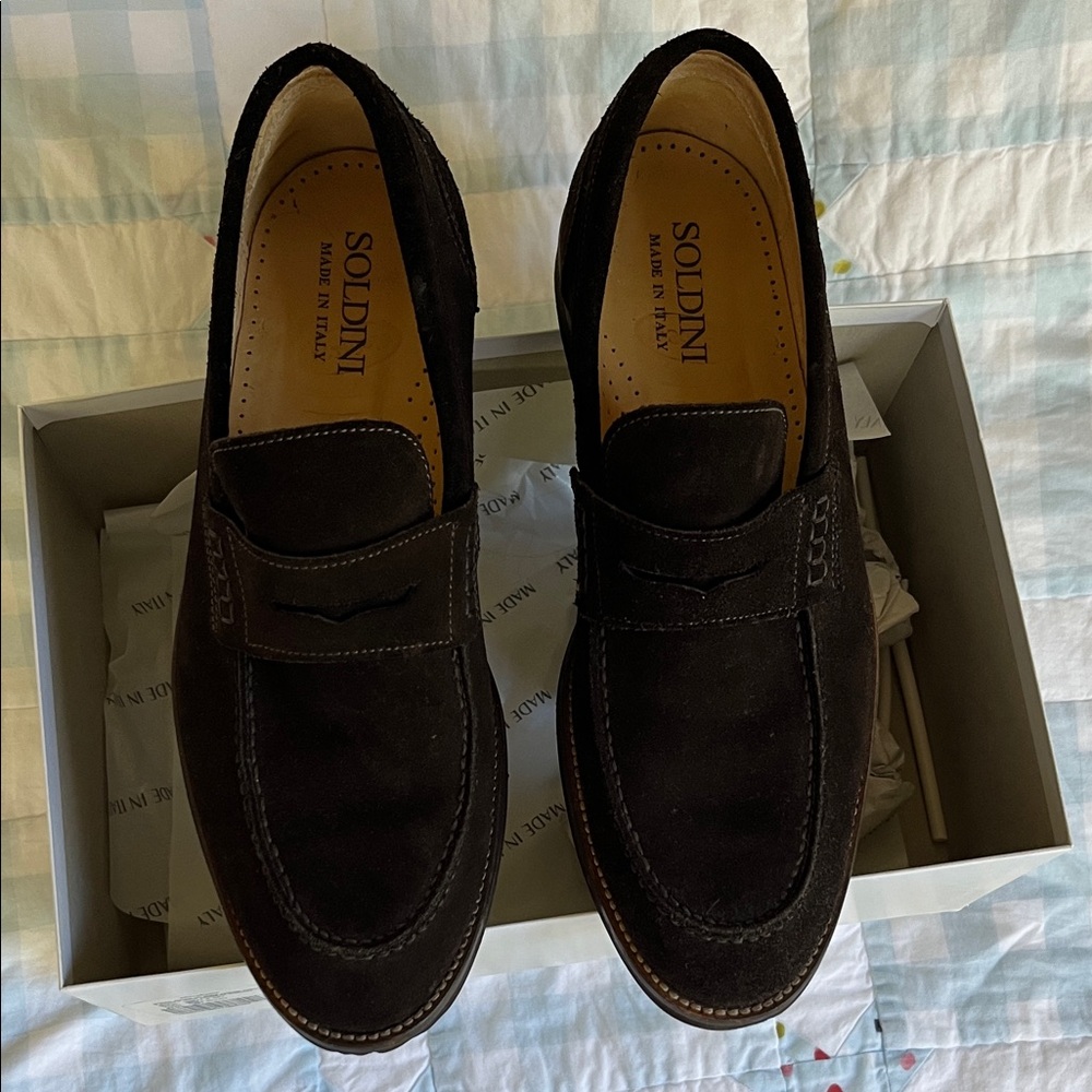 Classic Black Suede Loafers for Men